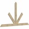 Ekena Millwork Saratoga Rough Sawn Timber Gable Bracket, Douglas Fir, 108"W x 63"H x 2"D x 6"F, 14/12 Pitch GBW108X63X0206SAR00RDF - alternate 2